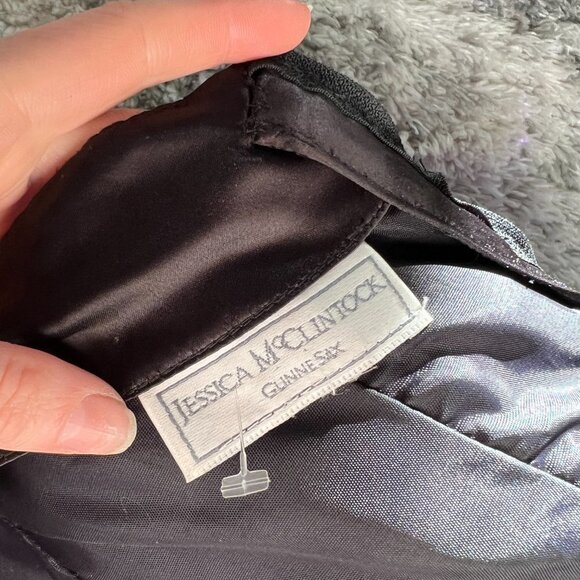 Vintage 1980's Jessica McClintock Gunne Sax Strapless Tulle Cocktail Dress - Picture 11 of 13